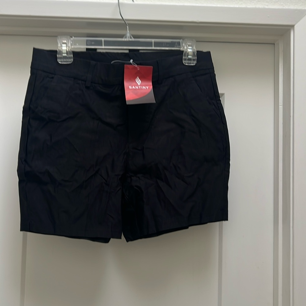 SANTINY black golf shorts L